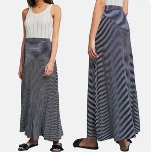 Anthropologie Lonnie Striped Skirt By Sunday in Brooklyn Sz L